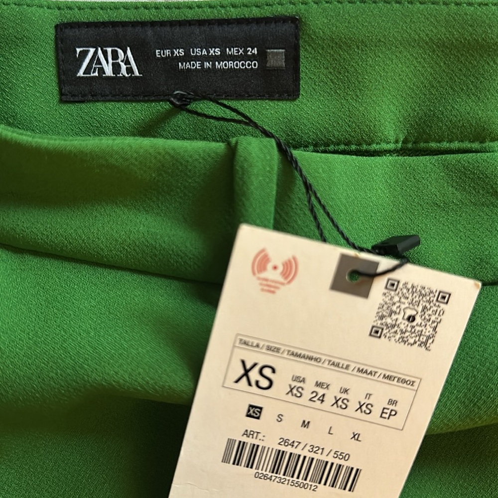 Zara Wrap Front Skort Green - Picture 9 of 13